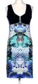 Kleid Sealife N5 MARC CAIN Ziersteine 42 grün türkis blau weiß schwarz maritim