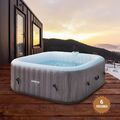 AREBOS Whirlpool | In- & Outdoor | 185 x 185 cm | selbstaufblasend | mit Heizung