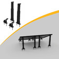 Powerness Aufständerung Solarmodul Halterung Balkonkraftwerk für Flachdach Wand