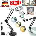 72 LED Lupenleuchte 10 Dioptrien Arbeitsleuchte Lupenlampe Lupe mit Clip & Basis