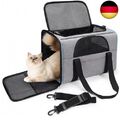 BERTASCHE Transporttasche für Katzen Hunde bis zu 7kg Transportbox Faltbar 