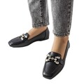 Schwarze Slipper mit Strasssteinen von Marechal