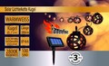 Lichterkette Solarleuchte Außenlampe 10x LED Kugel Balkonleuchte Flammeneffekt