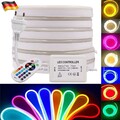 1-25M 230V Neon LED Strip Streifen RGB Flex Lichtschlauch Band Lichterkette IP67