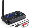 Ainostone Bluetooth 5.0 Empfänger Sender 2 Kopfhörer Wireless 2-in-1 Transmitter
