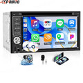 6.2'' Doppel 2 DIN Autoradio Carplay Android Auto CD DVD AM Bluetooth USB Kamera
