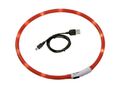 LED Silikon Leuchtschlauch, Hundehalsband,Visio Light,ORANGE, 500m Sichtbarkeit