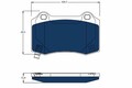 Bremsbelagsatz Scheibenbremse Hinterachse für TESLA MODEL S