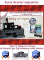 90 Hi8 u MiniDV  digitalisieren im MP4 Format auf Festplatte bis 65 min Laufzeit