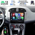 Autoradio CarPlay Für Fiat Bravo 2007-2012 Android 13 WIFI GPS KAM SWC USB 2+64G