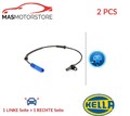 ABS SENSOR DREHZAHLFÜHLER PAAR VORNE HELLA 6PU 012 806-101 2PCS H NEU