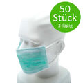 Noba Mundschutz mit Gummizug, Medizinische Maske, OP-Maske, grün 50 Stück