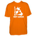  T-Shirt Life Not Lunch für Herren - vegan vegan vegetarische Ernährung Aktivist T-Shirt