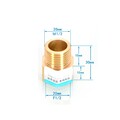Reduzierstück Hahnverlängerung Messing Gewindefitting Anschluss Verlängerung