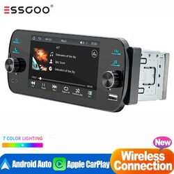 1 DIN Wireless Carplay Mit 5" Bildschirm Autoradio Bluetooth Android Auto RDS FM