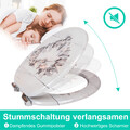 WC Sitz Absenkautomatik MDF Holz Toilettendeckel l SoftClose Klodeckel mit Motiv