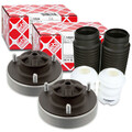 2x FEBI DOMLAGER FEDERBEINLAGER + STAUBSCHUTZ PROTECTION KIT HINTEN BMW E34