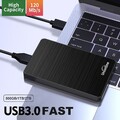 Externe Festplatte 2,5" 6.3cm 500GB 750GB 1TB 2TB USB 3.0 PC Memory HDD, Schwarz