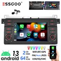 7" Carplay Für BMW E46 3er 318 320 325 Autoradio Android 13 2+64G WIFI GPS NAVI