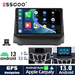 32G Android 14 Autoradio Carplay GPS Navi WIFI RDS Für Ford Fiesta MK6 2008-2016