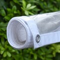 Wasserdichte Transparente Plane mit Ösen Schutzplane LKW Folie Klare Garten
