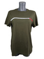 Tommy Hilfiger T-shirt Kurzarm Shirt Grün Basic T-shirt Oberteil Gr. M Neu