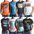 Jack & Jones Herren Mix T-Shirt Logo Print 3er oder 6er Pack Set Rundhals SALE