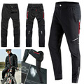 Herren Fahrradhose Radhose Funktionshose Laufhose Lang winddicht atmungsaktiv