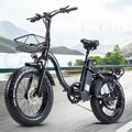 Elektrofahrrad 20" 48V 800W faltbares E-Fahrrad Fat Tires Mountain MTB E-Bike