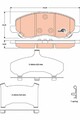 TRW Bremsbelagsatz Scheibenbremse für Chrysler Sebring 2006-> Vorne Gdb4142