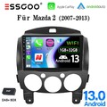 Autoradio 32G Android 13 Apple Carplay WiFi RDS GPS Nav DAB+ Für Mazda 2 2007-13