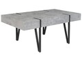 Couchtisch hellgrau Betonoptik MDF-Platte 100 x 60 cm Adena