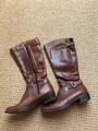 Damen Lederstiefel v. Tamaris, Gr. 39, Braun