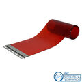 PVC Lamellenvorhang PVC Ersatzstreifen rot-transparent fix u. fertig vormontiert