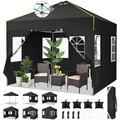 Pavillon Faltpavillon 3x3m Wasserdicht Gartenzelt Partyzelt Anti-UV Pavillion#