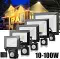 LED Fluter mit Bewegungsmelder Strahler Außenleuchte Scheinwerfer Garten Lampe 