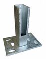 Dübelplatte 15x10cm Doppelstabmattenzaun *Keine Schweißwulst* verzinkt