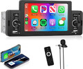 5" Autoradio 1Din Apple Carplay Android Auto Navi Touchscreen Bluetooth USB +Mic