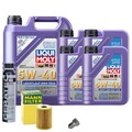 Motoröl 5W40 LIQUI MOLY High Tech 9L+MANN Ölfilter+Cera Tec+Ölablassschraube