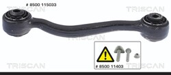 TRISCAN Querlenker Dreieckslenker 8500 115033 für BMW X3 F25 X4 F26 sDrive
