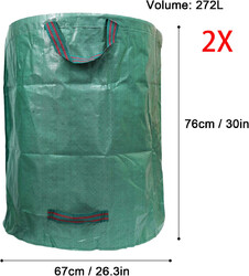 1/2/4x 272/500 LITER GARTENSACK LAUBSACK RASENSACK GARTENABFALLSACK GARTENTASCHE