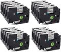 5x Schriftband TZe-231 12mm für Brother P-Touch PT-H100LB E100 1000 1010 H105