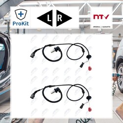 2x ORIGINAL® Nty Sensor, Raddrehzahl Vorne, Links, Rechts für Audi A6 C5 Avant