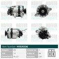HOFFER Lichtmaschine Generator Lima H5535336 für MITSUBISHI PAJERO 1 Canvas Top