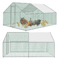 Hühnerhaus Hühnerstall Tiergehege Hühnervoliere 3x4x2m Verzinkter Stahl Voliere