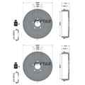 2X TEXTAR BREMSTROMMELN 254mm HINTEN PASSEND FÜR FIAT DOBLO OPEL COMBO |
