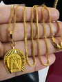 Neu Rein 22K 22C 916 Fein Echtgold 20" lang Hufeisen Set Halskette 7,7 g 1,6 mm