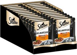 SHEBA DELIKATESSE EDLES NASSFUTTER TRUTHAHN IN SAUCE PORTIONSBEUTEL 24 x 85g