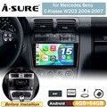 DAB+ 4+64G Android 15 Autoradio Carplay GPS Navi für Mercedes Benz C-Klasse W203