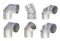 Edelstahl Schornstein Abgasrohr Knie Bogen Winkel DN150 mm Premium V4A